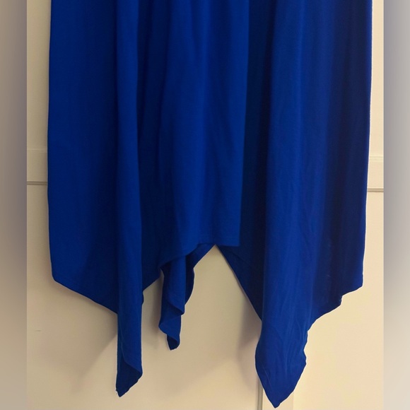 Torrid Sz. 1 - Cobalt Blue Summer Tube Top Elastic Dress w/hanker-shift hem. - Picture 5 of 5